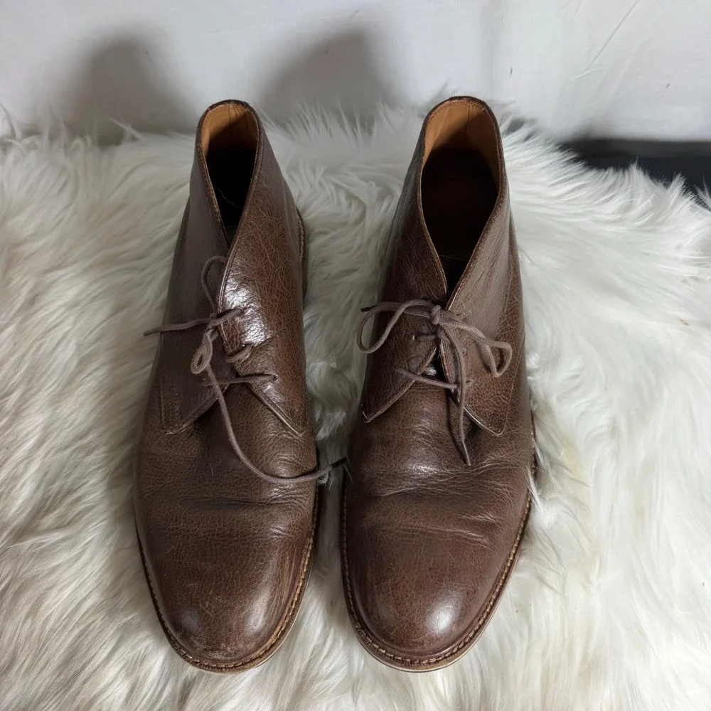 Cole Haan Kennedy Chukka Boots Brown Pebbled Leather C22941 Mens 11 M